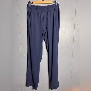 LULULEMON Navy Blue Track Pants Reflective Nylon, Spandex Size Men's Medium